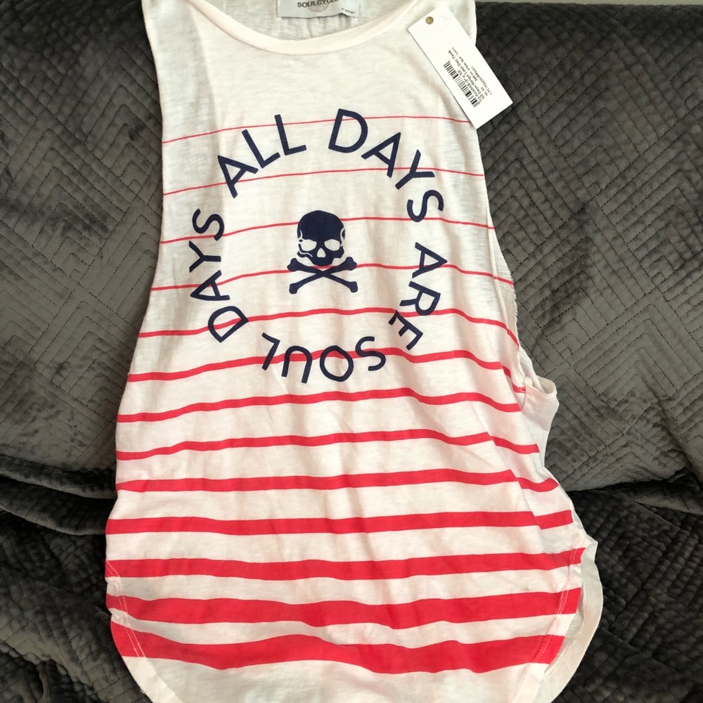 Soulcycle All Days Stripe Lazy Day Tank - image 1